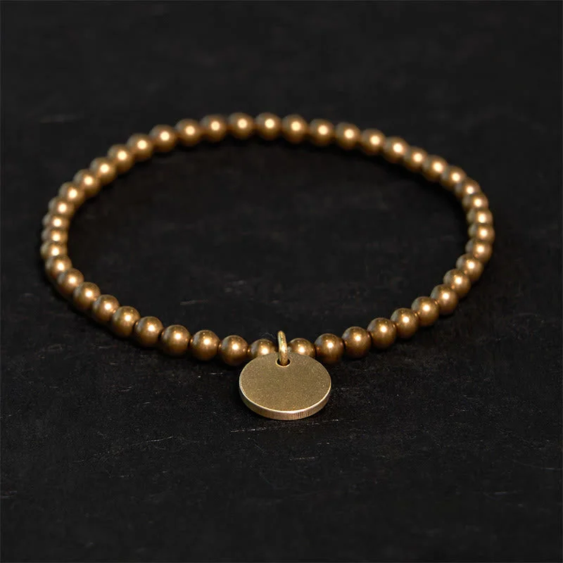 Men's Bracelets with Silver and Leather Details-Buddha Stones Amekaji Copper Balance Bracelet Men's Bracelets with Silver and Leather Details-Buddha Stones Amekaji Copper Balance Bracelet