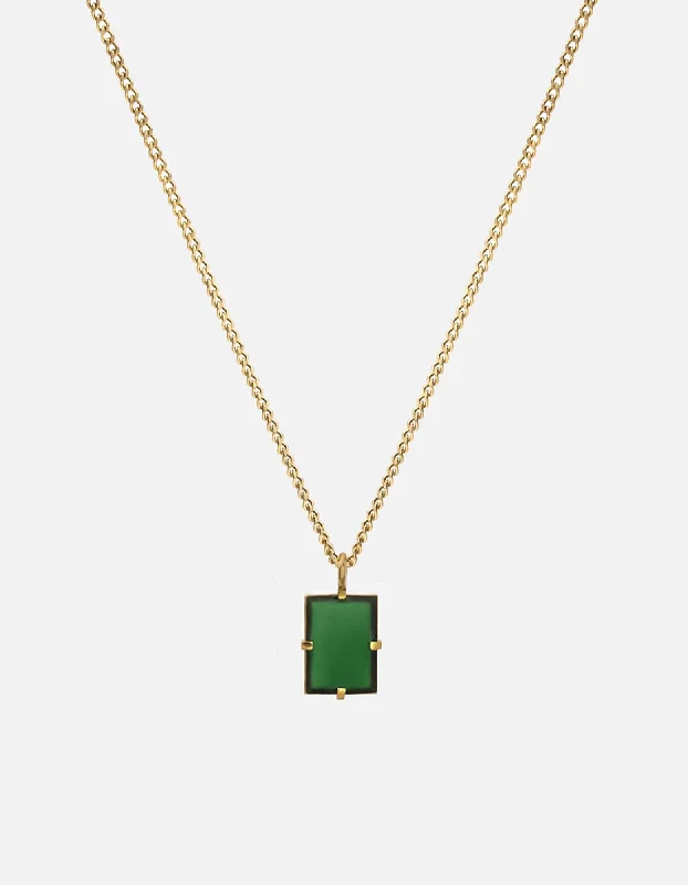 Exclusive Men's Necklaces & Pendants for the Modern Gentleman-Lennox Necklace, Gold Vermeil/Green Exclusive Men's Necklaces & Pendants for the Modern Gentleman-Lennox Necklace, Gold Vermeil/Green