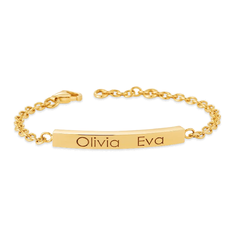 Men's Bracelets with Spiritual Stones-Short Quad Bar Bracelet
