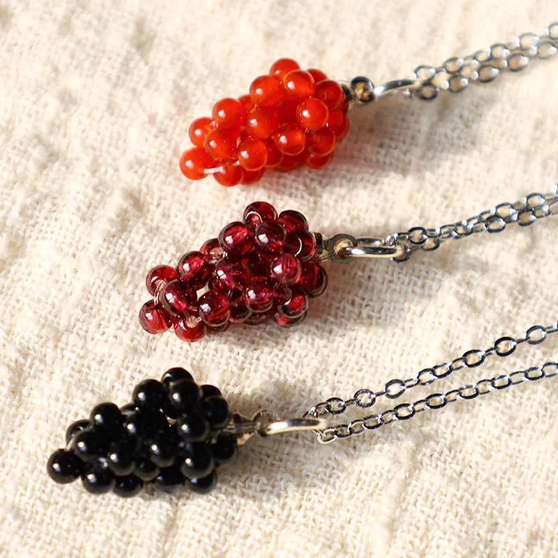 Shop Classic Women's Necklaces & Pendants with a Modern Twist-Buddha Stones Natural Garnet Red Agate Black Onyx Protection Necklace Pendant Shop Classic Women's Necklaces & Pendants with a Modern Twist-Buddha Stones Natural Garnet Red Agate Black Onyx Protection Necklace Pendant