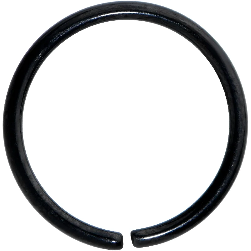 Elegant Nose Rings with Gemstone Finishes -18 Gauge 3/8 Black PVD Grade 23 Titanium Bendable Hoop Ring Elegant Nose Rings with Gemstone Finishes -18 Gauge 3/8 Black PVD Grade 23 Titanium Bendable Hoop Ring