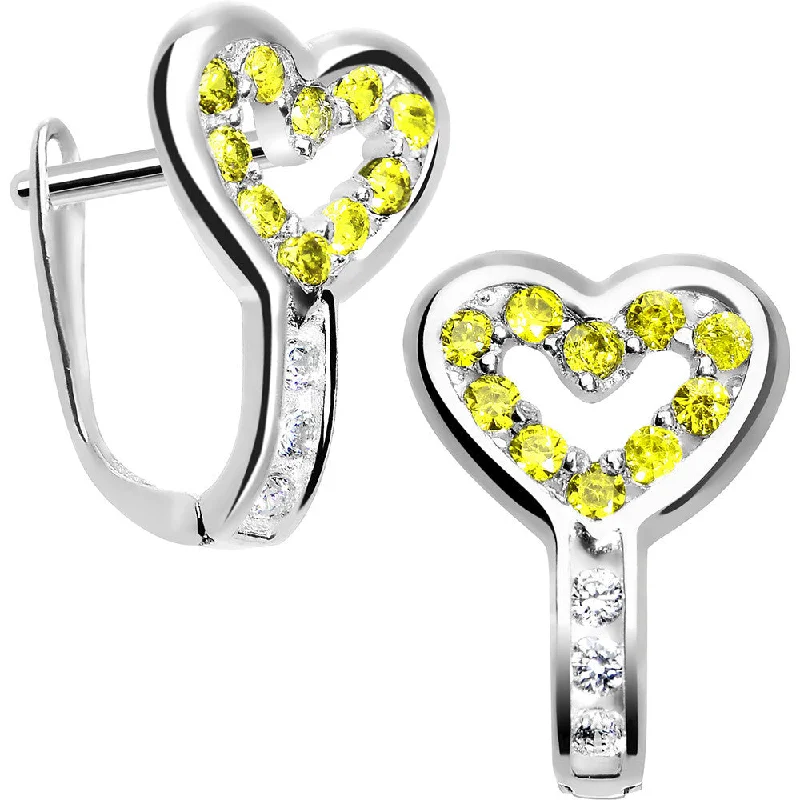 Women's Earrings – Elegant Designs for Every Personality--Sterling Silver Heart CZ November Birthstone Youth Leverback Earrings Women's Earrings – Elegant Designs for Every Personality--Sterling Silver Heart CZ November Birthstone Youth Leverback Earrings