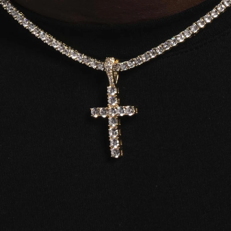 Exclusive Men's Necklaces & Pendants for the Modern Gentleman-Solid Gold Diamond Cross Exclusive Men's Necklaces & Pendants for the Modern Gentleman-Solid Gold Diamond Cross