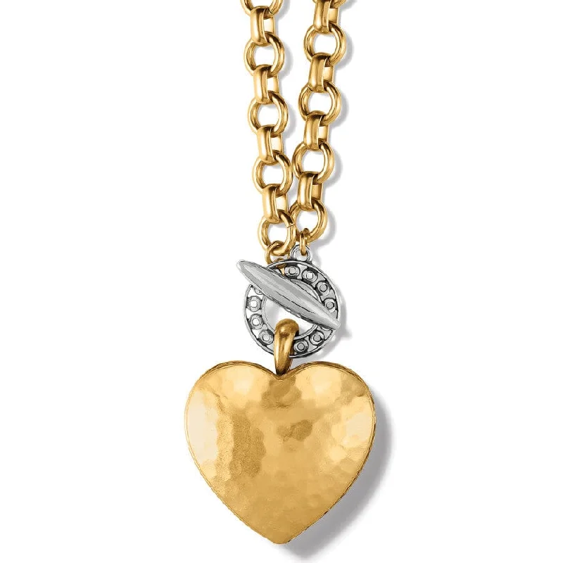 Shop Classic Women's  Necklaces & Pendants with a Modern Twist-Inner Circle Heart Toggle Necklace