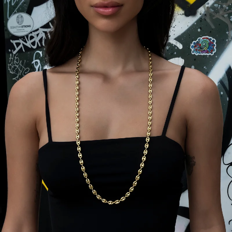 Shop Classic Women's Necklaces & Pendants with a Modern Twist-Valentina Necklace in Yellow Gold- 7mm Shop Classic Women's Necklaces & Pendants with a Modern Twist-Valentina Necklace in Yellow Gold- 7mm