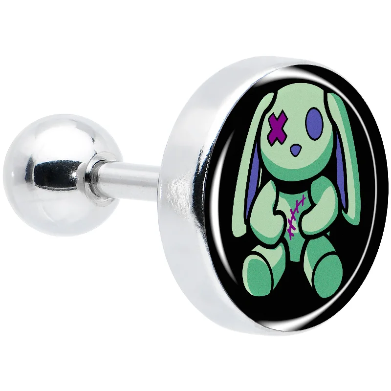 Women's Earrings – Elegant Designs for Every Personality--16 Gauge 1/4 Zombie Bunny Tragus Cartilage Earring