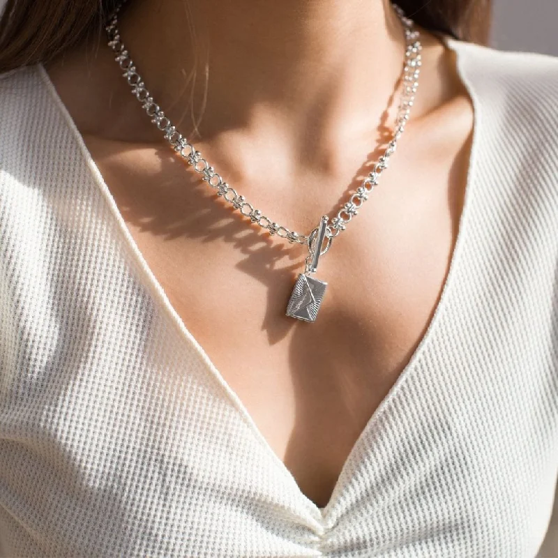 Shop Classic Women's Necklaces & Pendants with a Modern Twist-Love Letter Envelope Locket - Silver Shop Classic Women's Necklaces & Pendants with a Modern Twist-Love Letter Envelope Locket - Silver