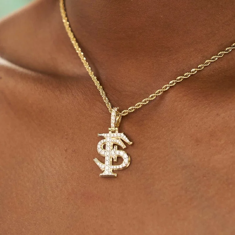 Shop Classic Women's  Necklaces & Pendants with a Modern Twist-Florida State Seminoles Official NCAA Micro Logo Pendant