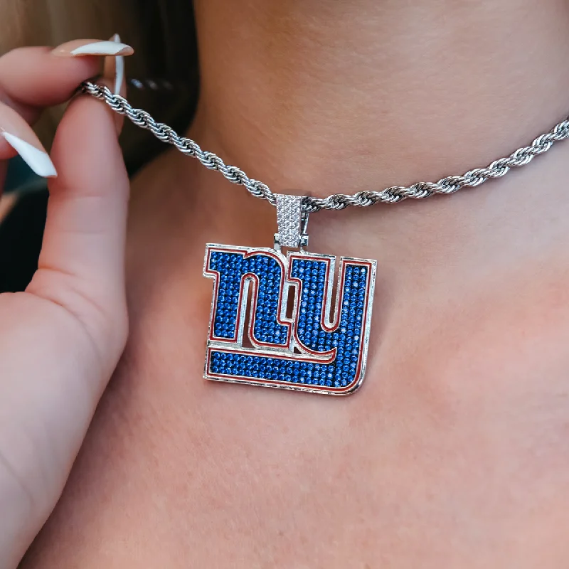 Shop Classic Women's Necklaces & Pendants with a Modern Twist-New York Giants Official NFL Pendant Shop Classic Women's Necklaces & Pendants with a Modern Twist-New York Giants Official NFL Pendant