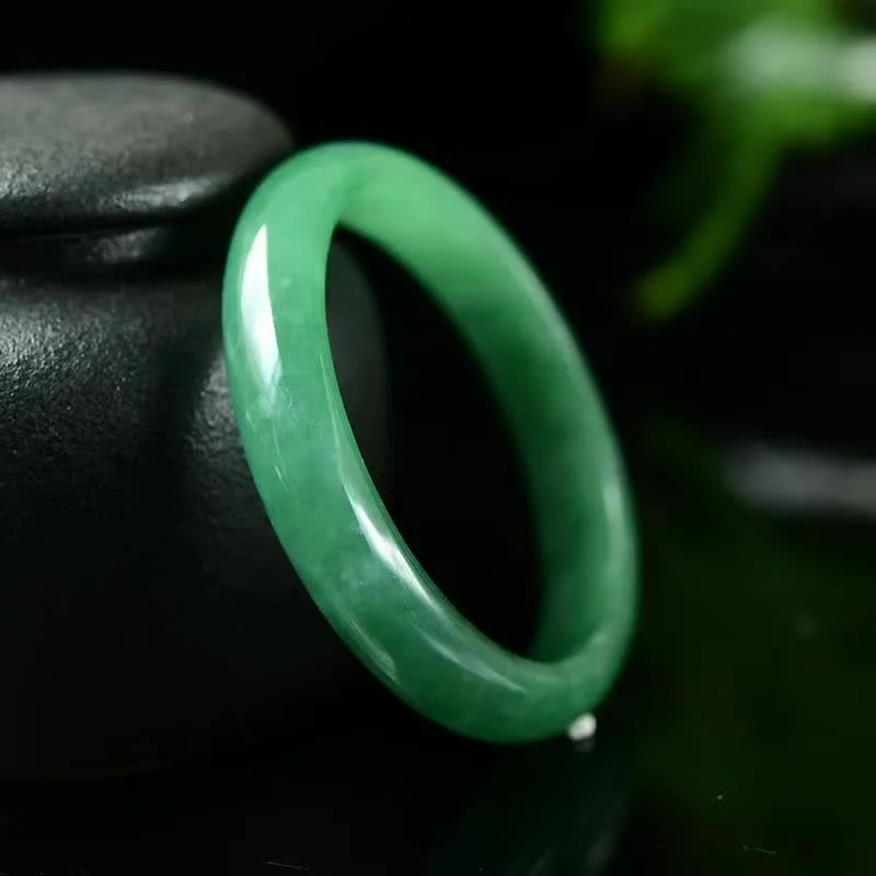 Thin Gold Bangles for Women-Buddha Stones Jade Healing Abundance Protection Bracelet Bangle