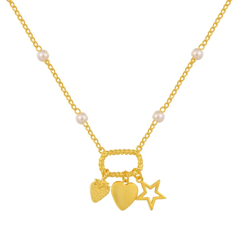 Shop Classic Women's  Necklaces & Pendants with a Modern Twist-Sweet Strawberry Necklace