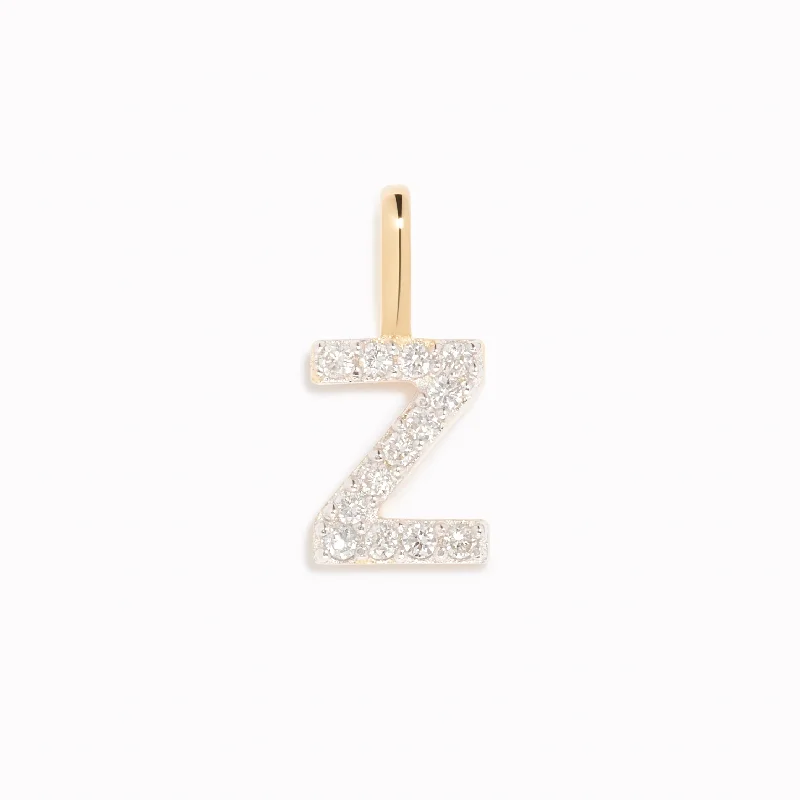 Shop Classic Women's Necklaces & Pendants with a Modern Twist-Diamond Initial Pendant 14k Gold - Z Shop Classic Women's Necklaces & Pendants with a Modern Twist-Diamond Initial Pendant 14k Gold - Z