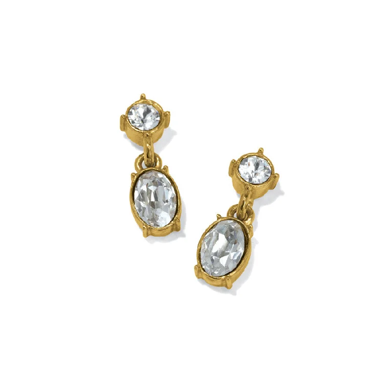Women's Earrings – Elegant Designs for Every Personality--One Love Golden Petite Post Drop Earrings