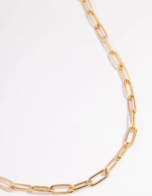 Shop Classic Women's Necklaces & Pendants with a Modern Twist-Gold Classic Pin Chain Necklace Shop Classic Women's Necklaces & Pendants with a Modern Twist-Gold Classic Pin Chain Necklace
