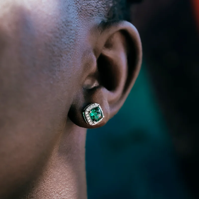 Exclusive Men's Necklaces & Pendants for the Modern Gentleman-Emerald Cushion Cut Earrings Exclusive Men's Necklaces & Pendants for the Modern Gentleman-Emerald Cushion Cut Earrings