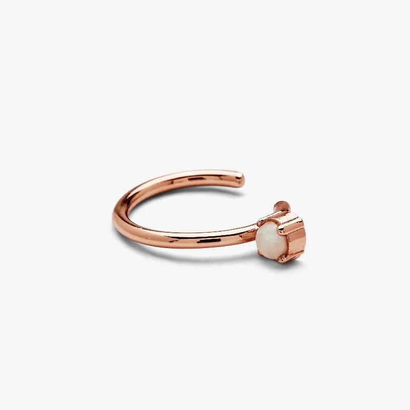 Women's Earrings – Elegant Designs for Every Personality--Rose Gold Bitty Gemstone Ear Cuff