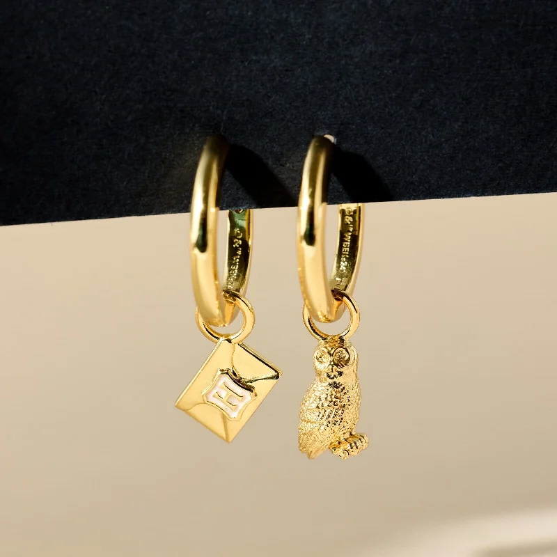 Women's Earrings – Elegant Designs for Every Personality--Hedwig™ Letter Hoop Earrings