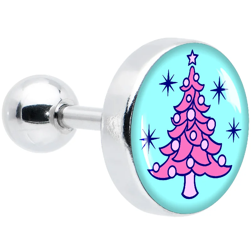 Women's Earrings – Elegant Designs for Every Personality--16 Gauge 1/4 Pastel Christmas Tree Tragus Cartilage Earring Women's Earrings – Elegant Designs for Every Personality--16 Gauge 1/4 Pastel Christmas Tree Tragus Cartilage Earring