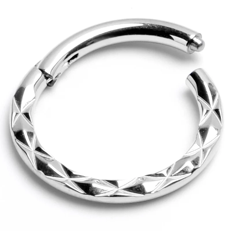 Nose Rings for Glamorous and Bold Looks -16 Gauge 5/16 Ultra Modern Precision Hinge Segment Ring Nose Rings for Glamorous and Bold Looks -16 Gauge 5/16 Ultra Modern Precision Hinge Segment Ring