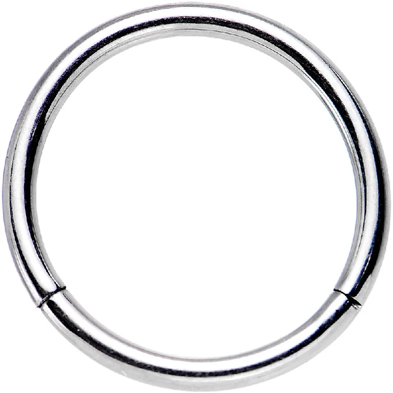 Bridal Nose Rings -16 Gauge 3/8 Stainless Steel Hinged Segment Ring