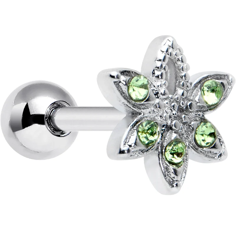 Women's Earrings – Elegant Designs for Every Personality--16 Gauge 1/4 Green Gem Texture Loopy Pot Leaf Cartilage Tragus Earring Women's Earrings – Elegant Designs for Every Personality--16 Gauge 1/4 Green Gem Texture Loopy Pot Leaf Cartilage Tragus Earring