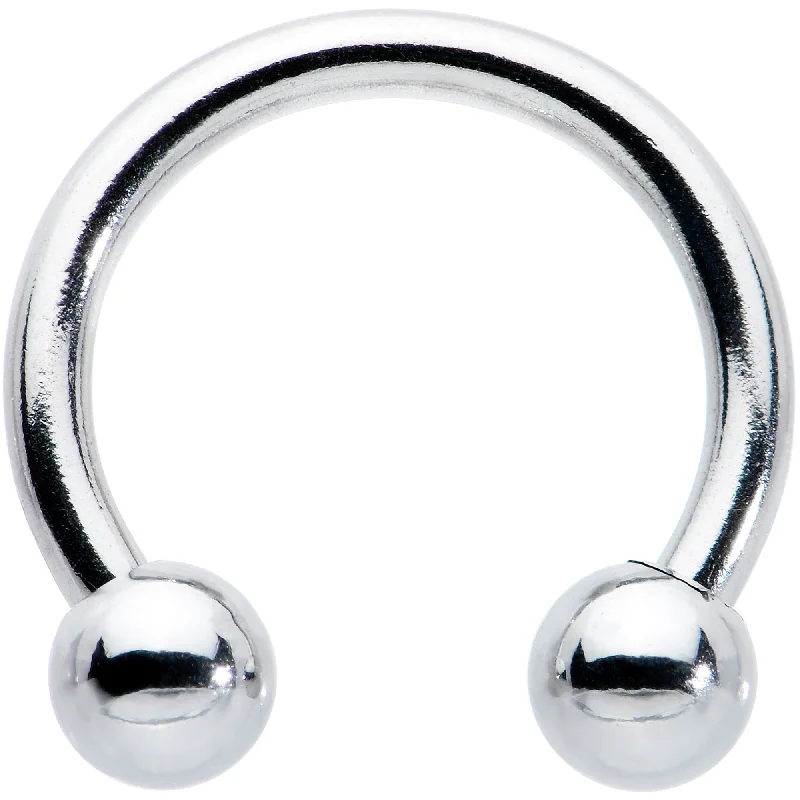 Women's Earrings – Elegant Designs for Every Personality--16 Gauge 5/16 Stainless Steel Horseshoe Circular Barbell
