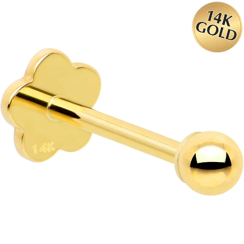 Elegant and Comfortable Lip Rings14k Yellow Gold Flat Back Earring 20 gauge 2mm Ball Floral Reversible Elegant and Comfortable Lip Rings14k Yellow Gold Flat Back Earring 20 gauge 2mm Ball Floral Reversible