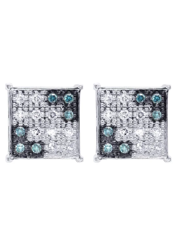 Shop Durable Men's Earrings for Everyday Wear-Diamond Earrings For Men | 0.62 Carats 14K White Gold Shop Durable Men's Earrings for Everyday Wear-Diamond Earrings For Men | 0.62 Carats 14K White Gold