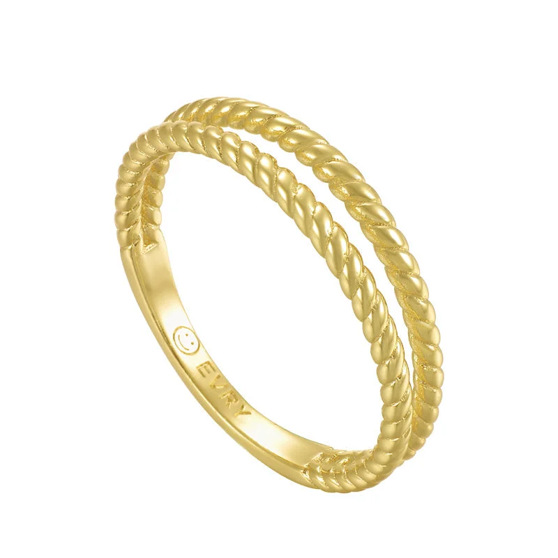 Chic Women's Rings for Fashion-Forward Looks-Twisted Ring