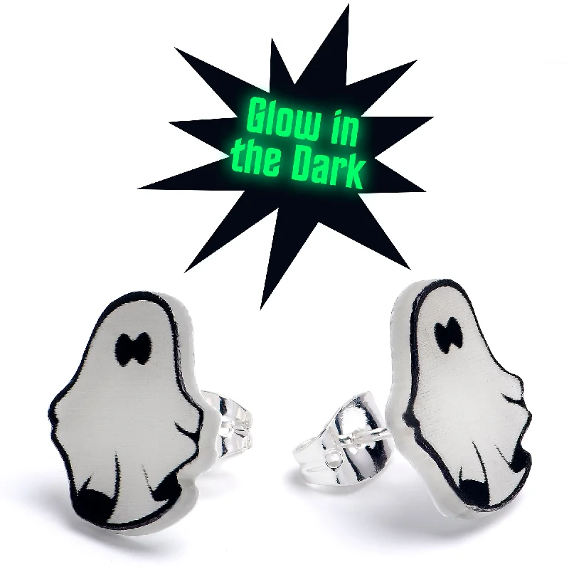 Women's Earrings – Elegant Designs for Every Personality--Glow In The Dark Ghost Stud Earrings