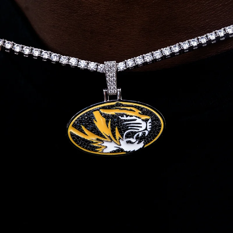 Exclusive Men's Necklaces & Pendants for the Modern Gentleman-Missouri Tigers Official NCAA Logo Pendant Exclusive Men's Necklaces & Pendants for the Modern Gentleman-Missouri Tigers Official NCAA Logo Pendant