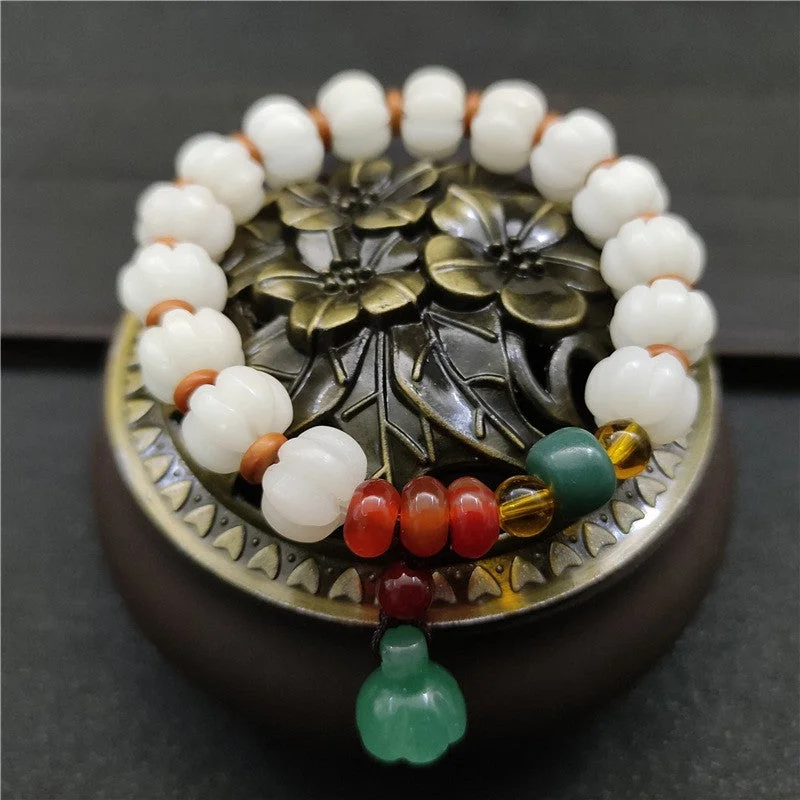 Boho Bangles for Women with Tassels-Buddha Stones Natural Bodhi Seed Agate Bodhi Harmony Bracelet Boho Bangles for Women with Tassels-Buddha Stones Natural Bodhi Seed Agate Bodhi Harmony Bracelet