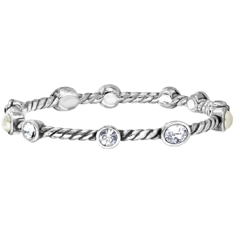 Shiny Crystal Bangles for Women-Monte Carlo Hinged Bangle