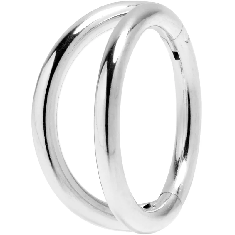 Artistic Designs for Nose Rings -16 Gauge 5/16 Double Row Illusion Hinged Segment Ring Artistic Designs for Nose Rings -16 Gauge 5/16 Double Row Illusion Hinged Segment Ring
