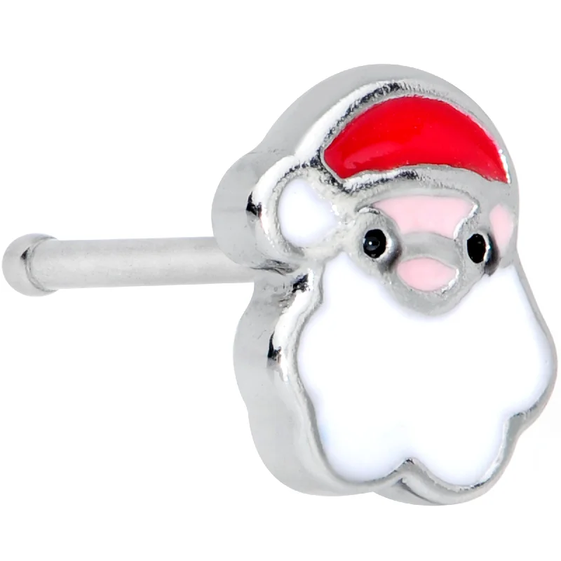 Statement Nose Rings -20 Gauge 1/4 Santa Claus Christmas Nose Bone