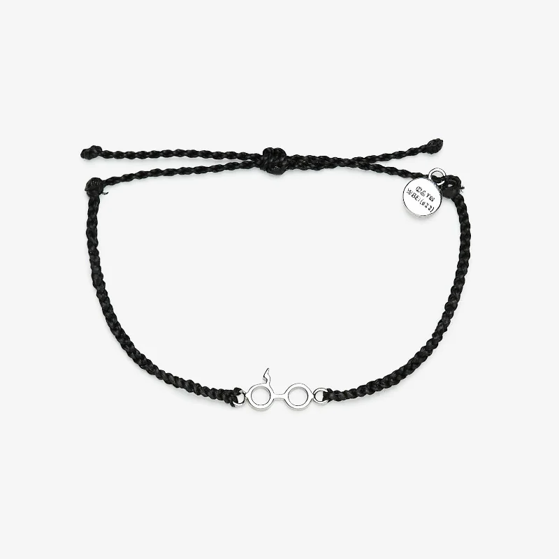 Custom Charm Bracelets for Men-Harry Potter™ Glasses Charm Bracelet