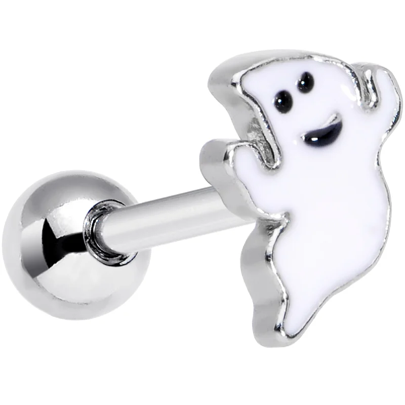 Women's Earrings – Elegant Designs for Every Personality--16 Gauge 1/4 Happy Ghost Halloween Cartilage Tragus Earring Women's Earrings – Elegant Designs for Every Personality--16 Gauge 1/4 Happy Ghost Halloween Cartilage Tragus Earring