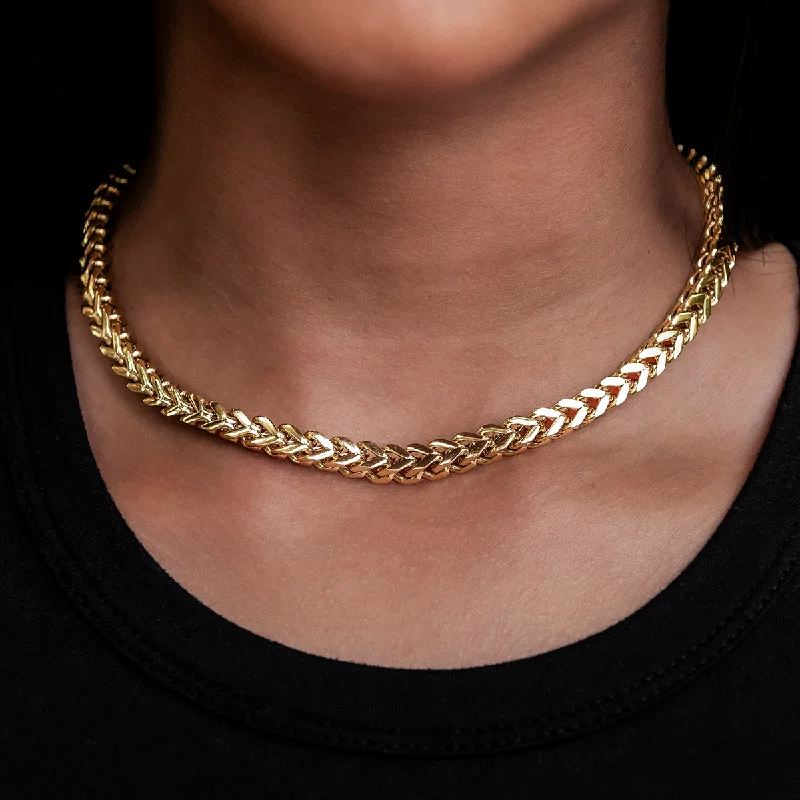 Shop Classic Women's  Necklaces & Pendants with a Modern Twist-Franco Necklace in Yellow Gold- 6mm