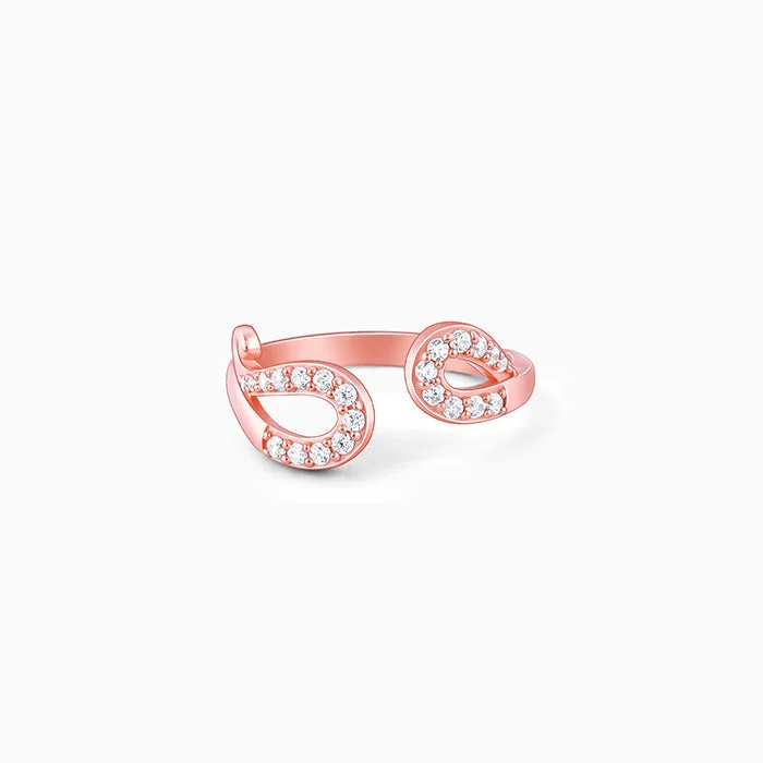 Chic Women's Rings for Fashion-Forward Looks-Rose Gold Amba Ring
