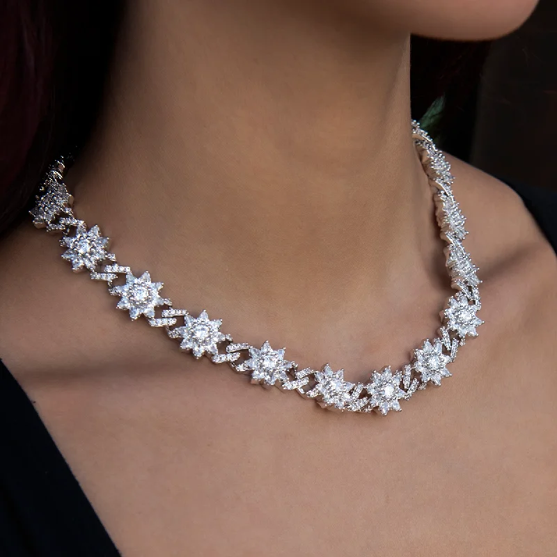 Shop Classic Women's Necklaces & Pendants with a Modern Twist-Diamond Infinity Flower Necklace Shop Classic Women's Necklaces & Pendants with a Modern Twist-Diamond Infinity Flower Necklace