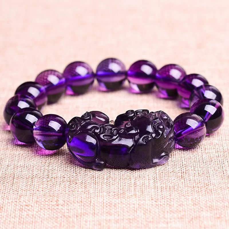 Men's Personalized Stone Bracelets-Buddha Stones Feng Shui Amethyst Fortune Wealth Bracelet Men's Personalized Stone Bracelets-Buddha Stones Feng Shui Amethyst Fortune Wealth Bracelet