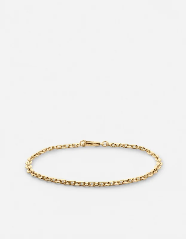 Gold-Plated Bracelets for Men-Rio Chain Bracelet, Gold Vermeil