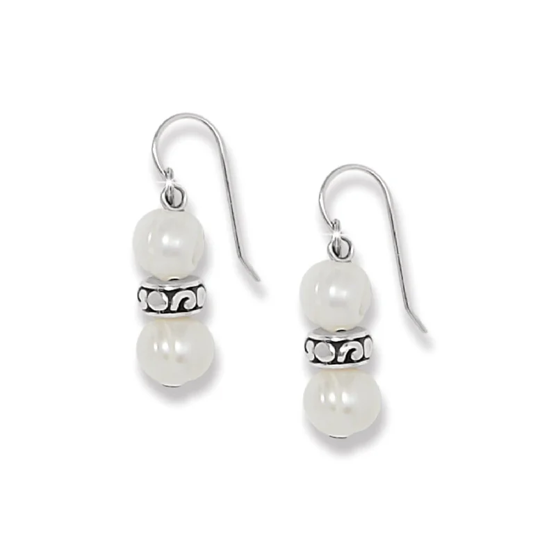 Women's Earrings – Elegant Designs for Every Personality--Contempo Heart Pearl French Wire Earrings