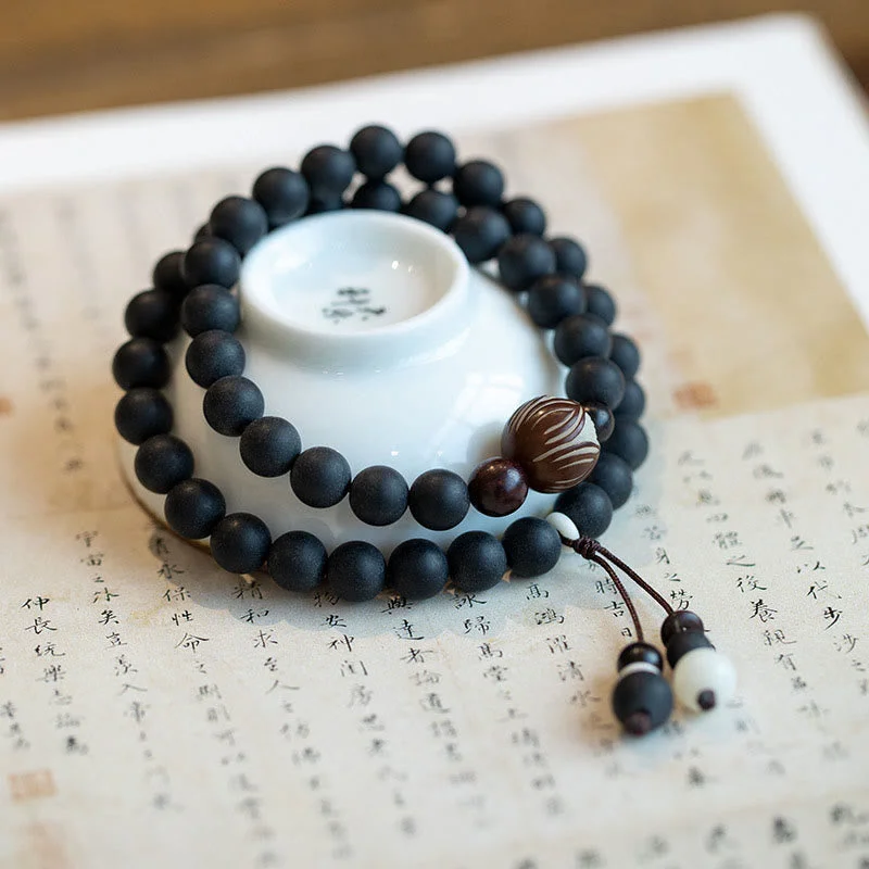 Men's Bracelets for Weddings-Buddha Stones Tibetan Double Layer Cypress Bodhi Lotus Healing Bracelet Men's Bracelets for Weddings-Buddha Stones Tibetan Double Layer Cypress Bodhi Lotus Healing Bracelet