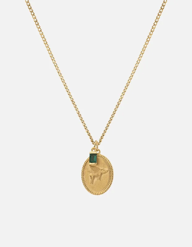 Exclusive Men's Necklaces & Pendants for the Modern Gentleman-When Pigs Fly Quartz Necklace, Gold Vermeil Exclusive Men's Necklaces & Pendants for the Modern Gentleman-When Pigs Fly Quartz Necklace, Gold Vermeil