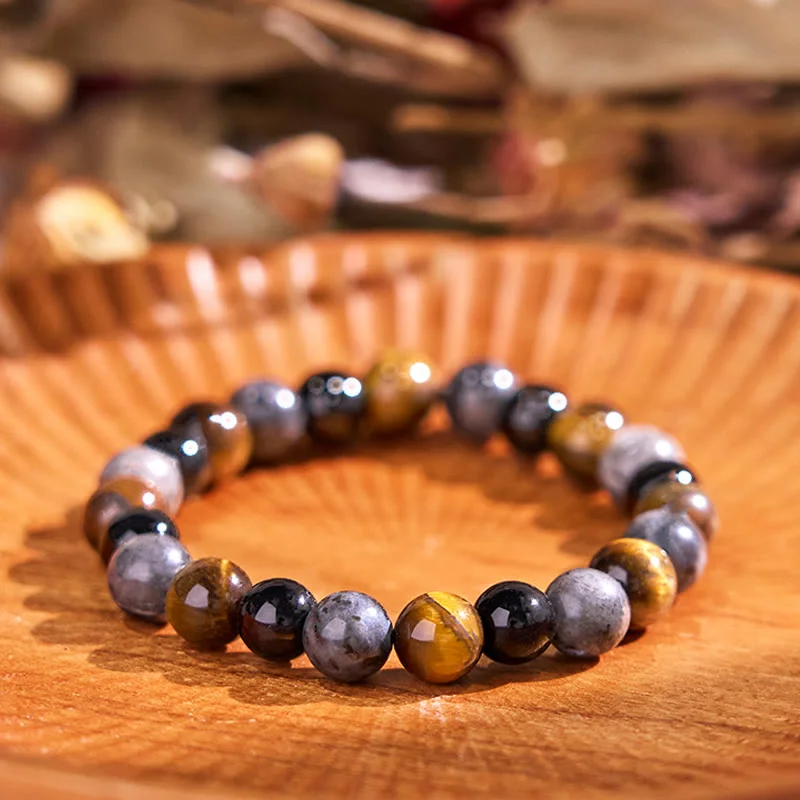 Fashion-Forward Bracelets for Men-Buddha Stones Tiger Eye Black Glitter Stone Black Glass Beads Snowflake Obsidian Lava Rock Rhodonite Protection Bracelet Fashion-Forward Bracelets for Men-Buddha Stones Tiger Eye Black Glitter Stone Black Glass Beads Snowflake Obsidian Lava Rock Rhodonite Protection Bracelet
