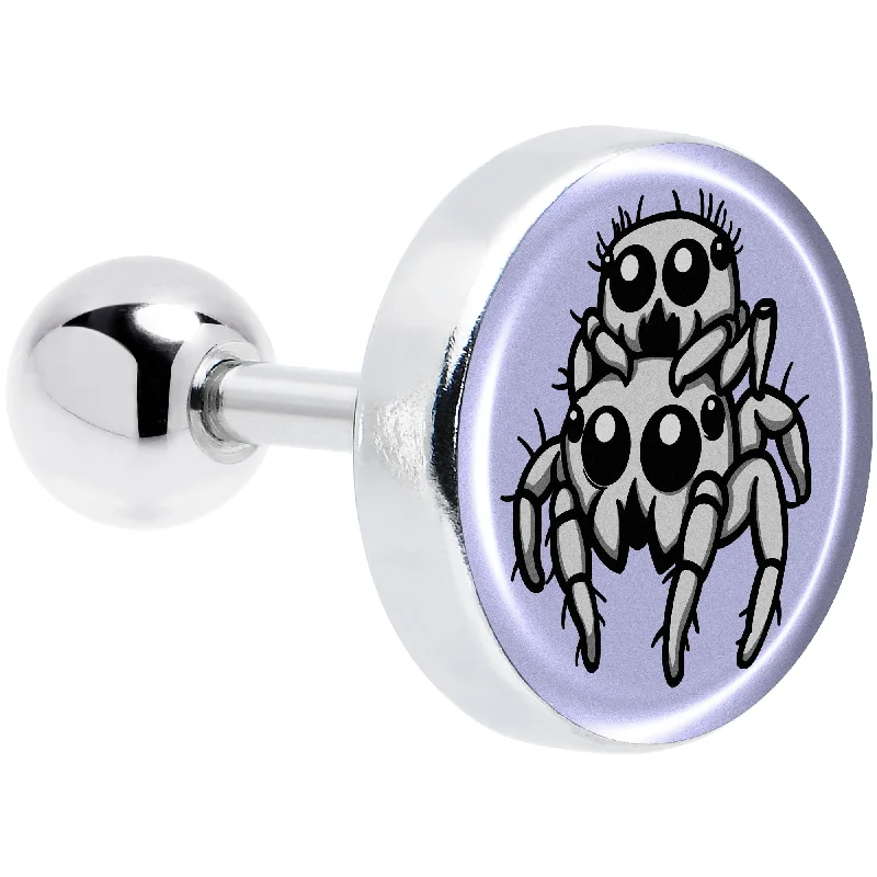 Women's Earrings – Elegant Designs for Every Personality--Leaping Leapfrog Spiders Tragus Cartilage Earring