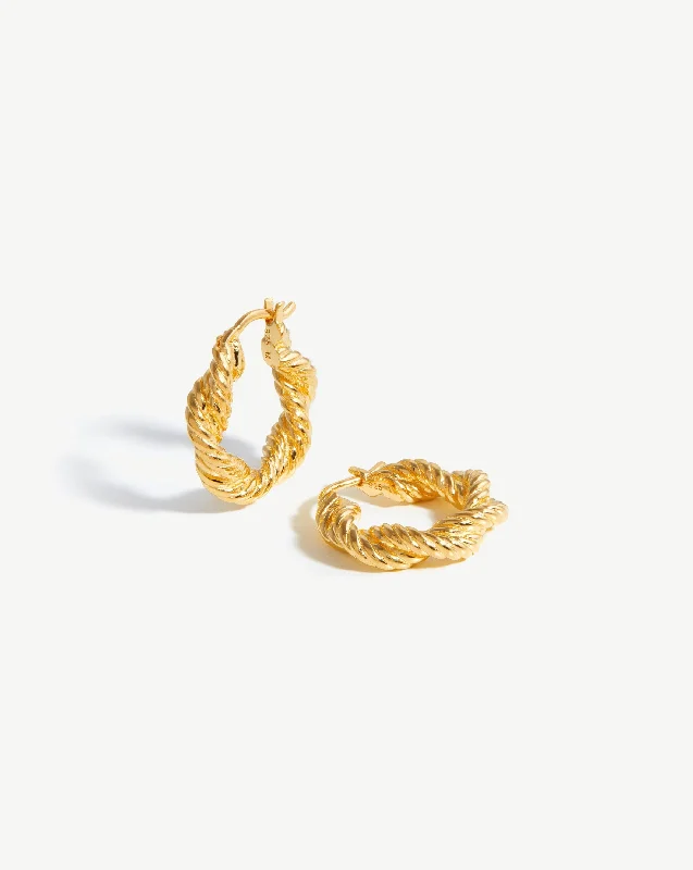 Women's Earrings – Elegant Designs for Every Personality--Marina Double Rope Hoop Earrings