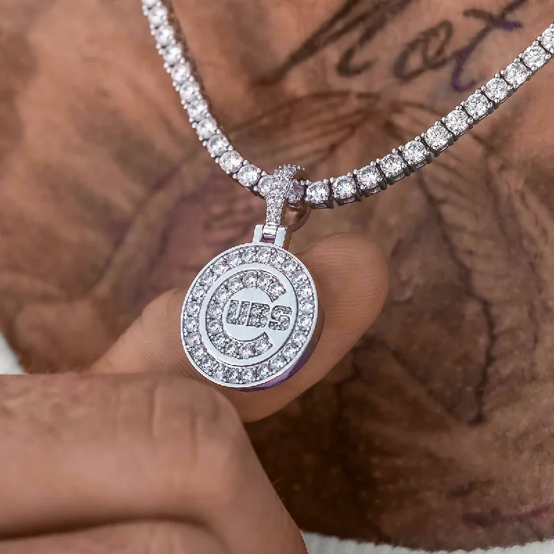 Exclusive Men's Necklaces & Pendants for the Modern Gentleman-Chicago Cubs Official MLB Micro Logo Pendant Exclusive Men's Necklaces & Pendants for the Modern Gentleman-Chicago Cubs Official MLB Micro Logo Pendant