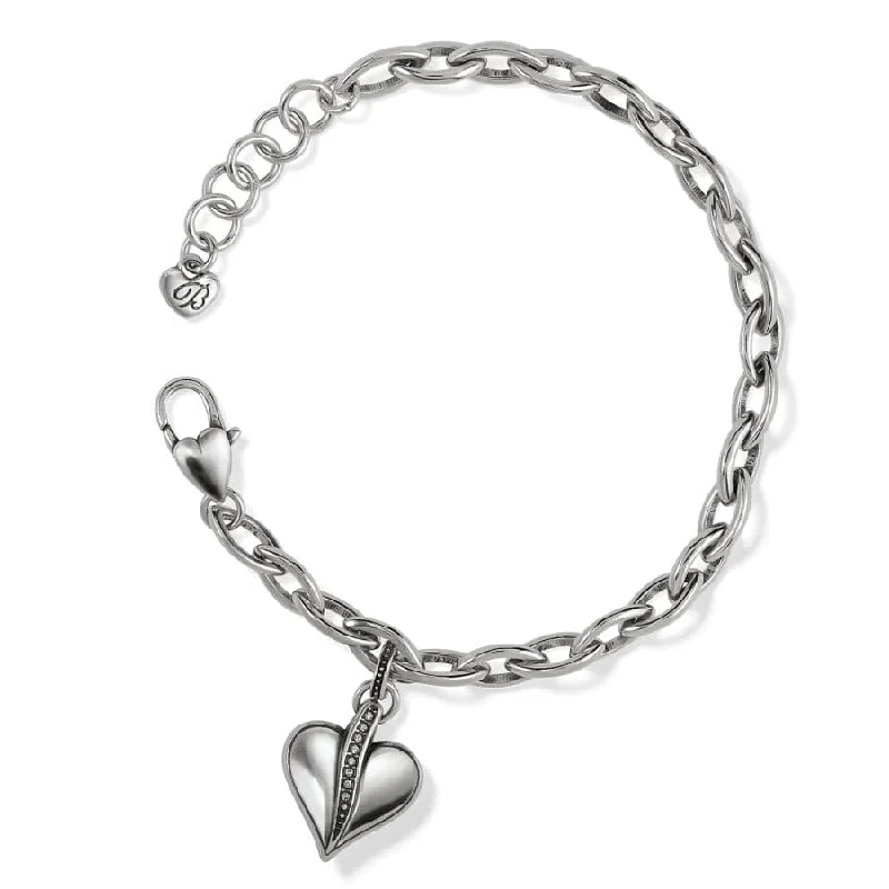 Custom Bangle Bracelets for Women-Precious Heart Bracelet